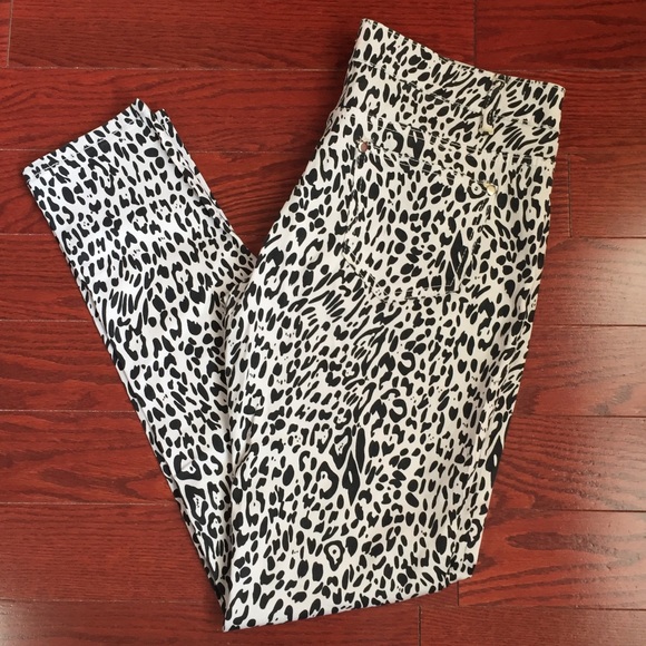 NWOT Leaopard Print Skinny Pants - Picture 1 of 7